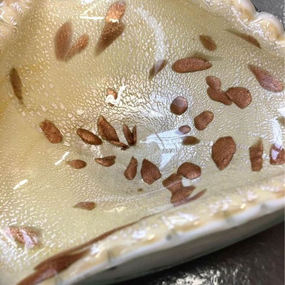 Vintage Murano Gold Flecks Throw bowl - Picture 6 of 7
